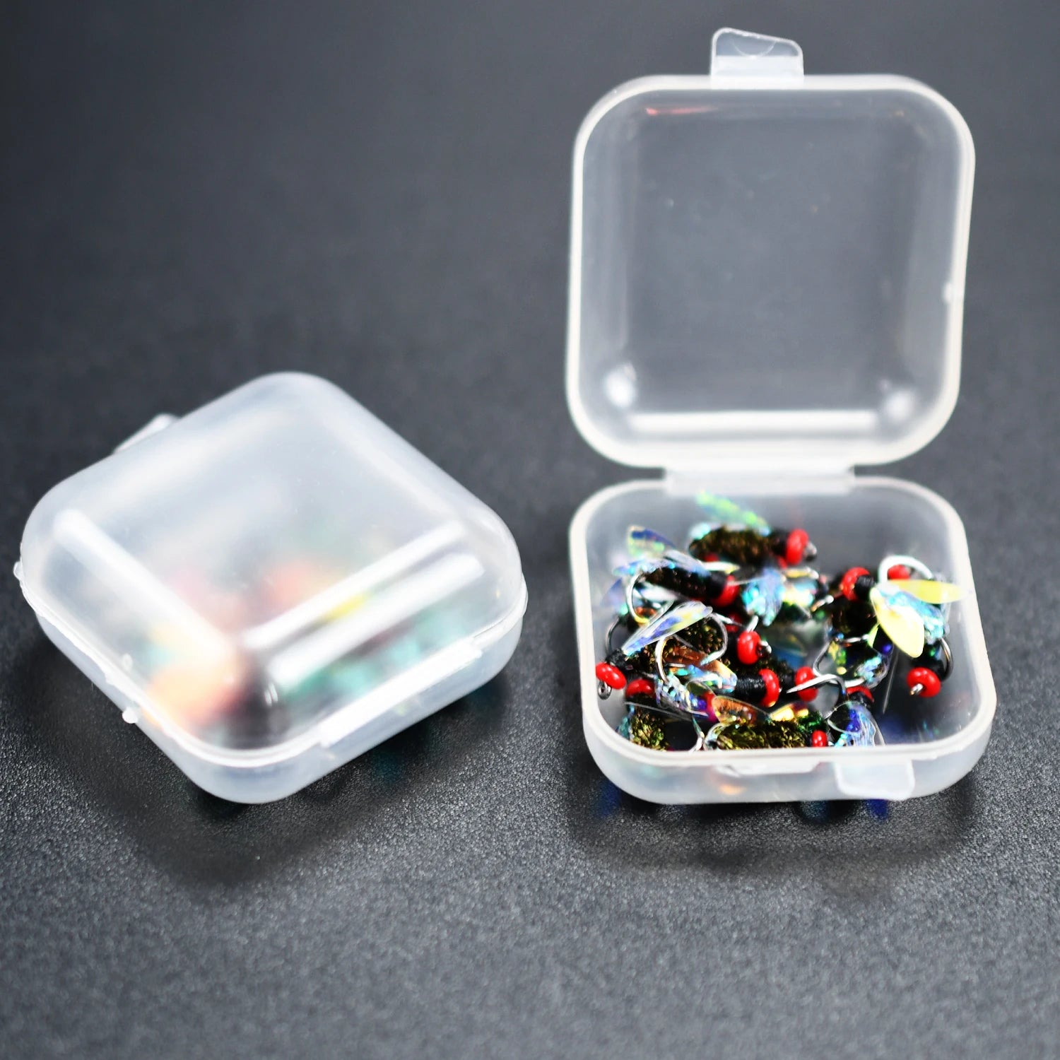 Topranc Fly Fishing Dry Flies Bionic Insect Fly Bait Suitable for Bass Trout Carp Reflective Woven Material With Double Winged