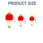 Fishing Bobbers Floats for Fishing Foam Snap-on Fishing Floats Ball Oval Fishing Corks Bluegill Crappie Panfish Bass Trout