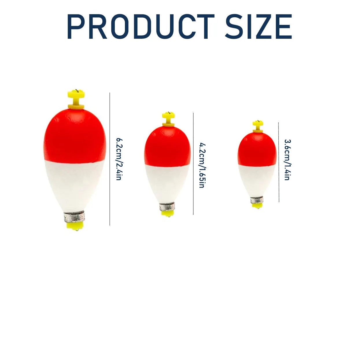 Fishing Bobbers Floats for Fishing Foam Snap-on Fishing Floats Ball Oval Fishing Corks Bluegill Crappie Panfish Bass Trout
