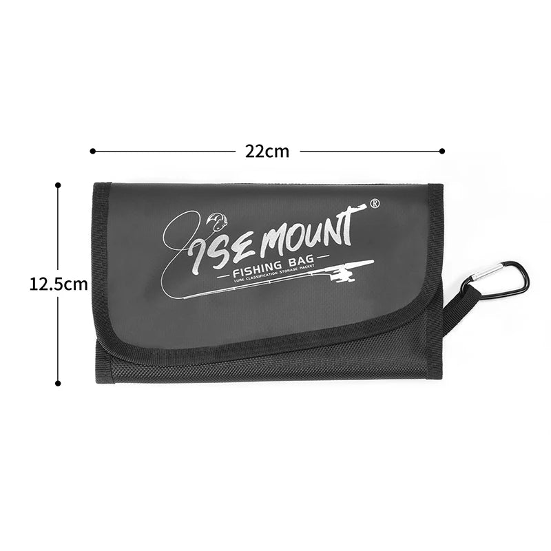 Fishing Gear Accessory Bag, Outdoor Waterproof Portable Multi-Functional Soft Lure Storage Pouch