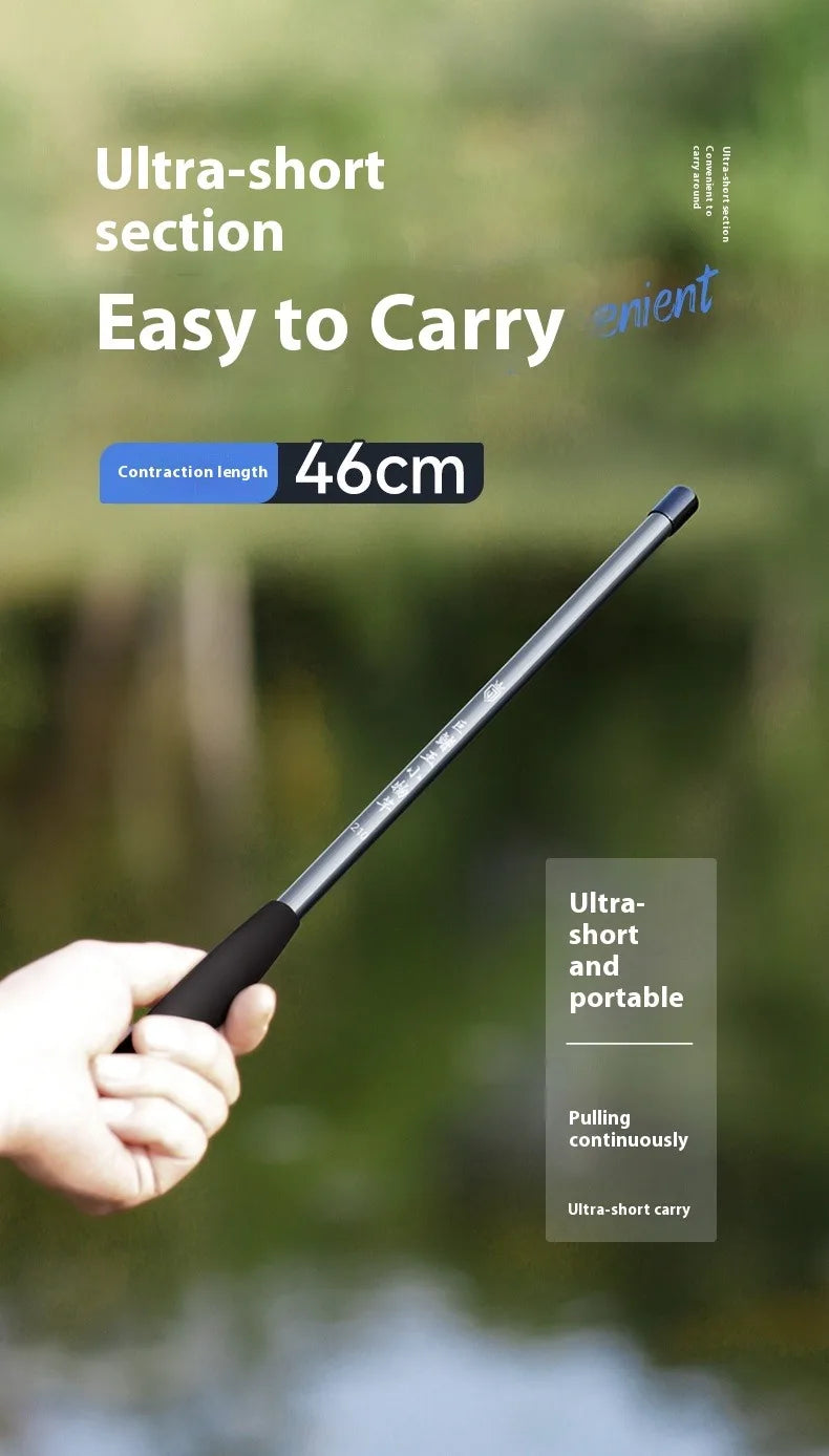 Small fishing rod, ultra light and ultra-fine short section hand-held fishing rod, beginner fishing rod set, stream rod