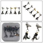 5pcs Fly Hooks Flies Insect Lures Bait Fly Fishing Decoy Bait Sequins Fishhook Trout Nymph Fly Fishing Lure Natural Insect Bait