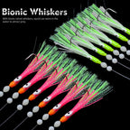 Fishing Lure Luminous Squid Skewer Hook with Hairtail Mackerel Boat for Large Objects Biomimetic Fish Hook Fishing Group Bait