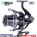 Fishing Reel Distant Wheel Sea Surf Spinning Reels Carbon Drag 27kg 13+1BB Saltwater Boat Coil Accesorios Open Face Carretilha