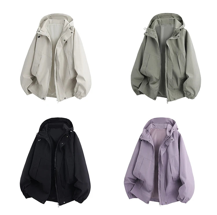 New Waterproof Hiking Jackets for Men and Women Sun Protection Windbreaker Camping Climbing Rain Coat Unisex Portable Clothes