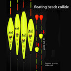 Fishing Floats Eye-catching Floating Ball Slidding Composite Nano Buoy Moveable Beads Tail Bobber Fishing Tackle Accessories
