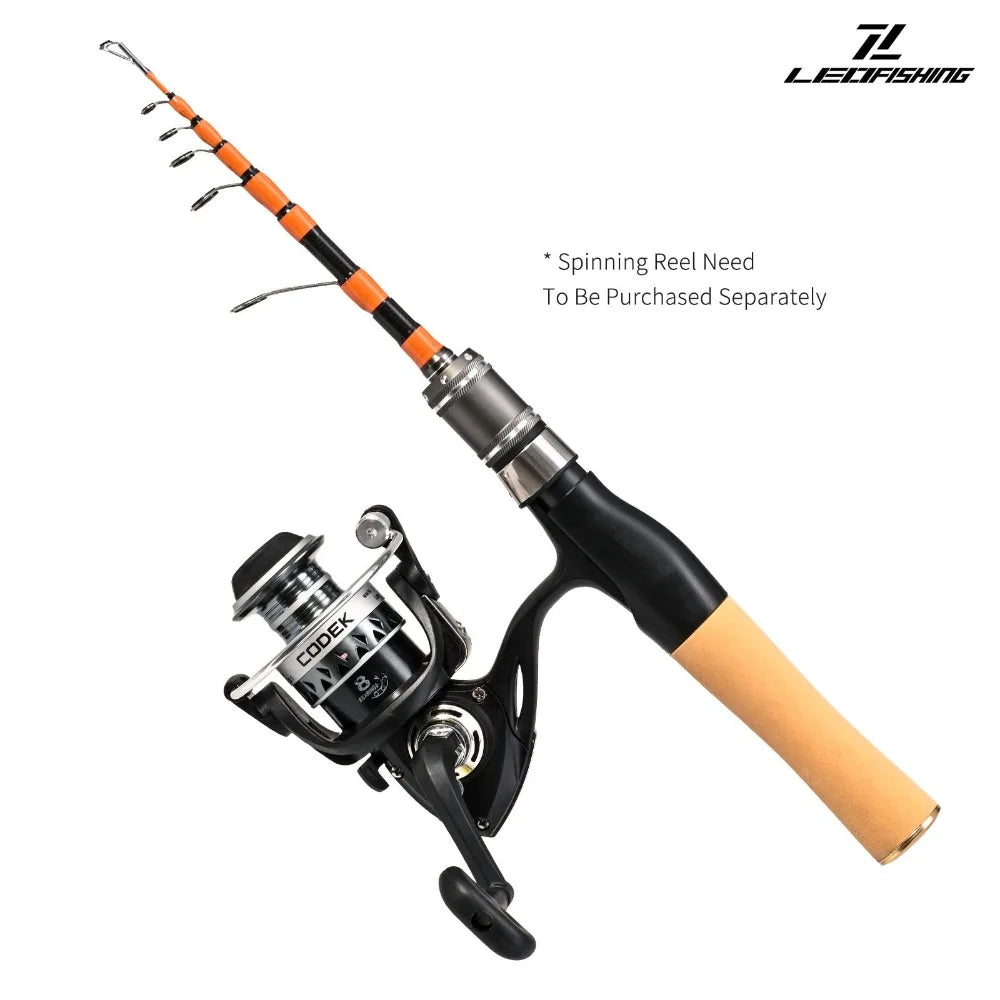 New Casting Telescopic fishing rod Spinning 150cm Portable Fishing Rod Short Mini Fiberglass Lure Rod Travel Fishing Equipment