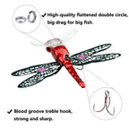 1PCS 7.5cm/6.2gTopwater Dragonfly Dry Flies Insect Fly Fishing Lure Trout Popper Artificial Bait Wobblers For Trolling Hard Lure