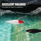 Fishing Accessories 78Mm 10G Floating Squid Jig Jigging Fishing Lure Artificial Plastic Squid Hook for Sea Boat Fishing Tools