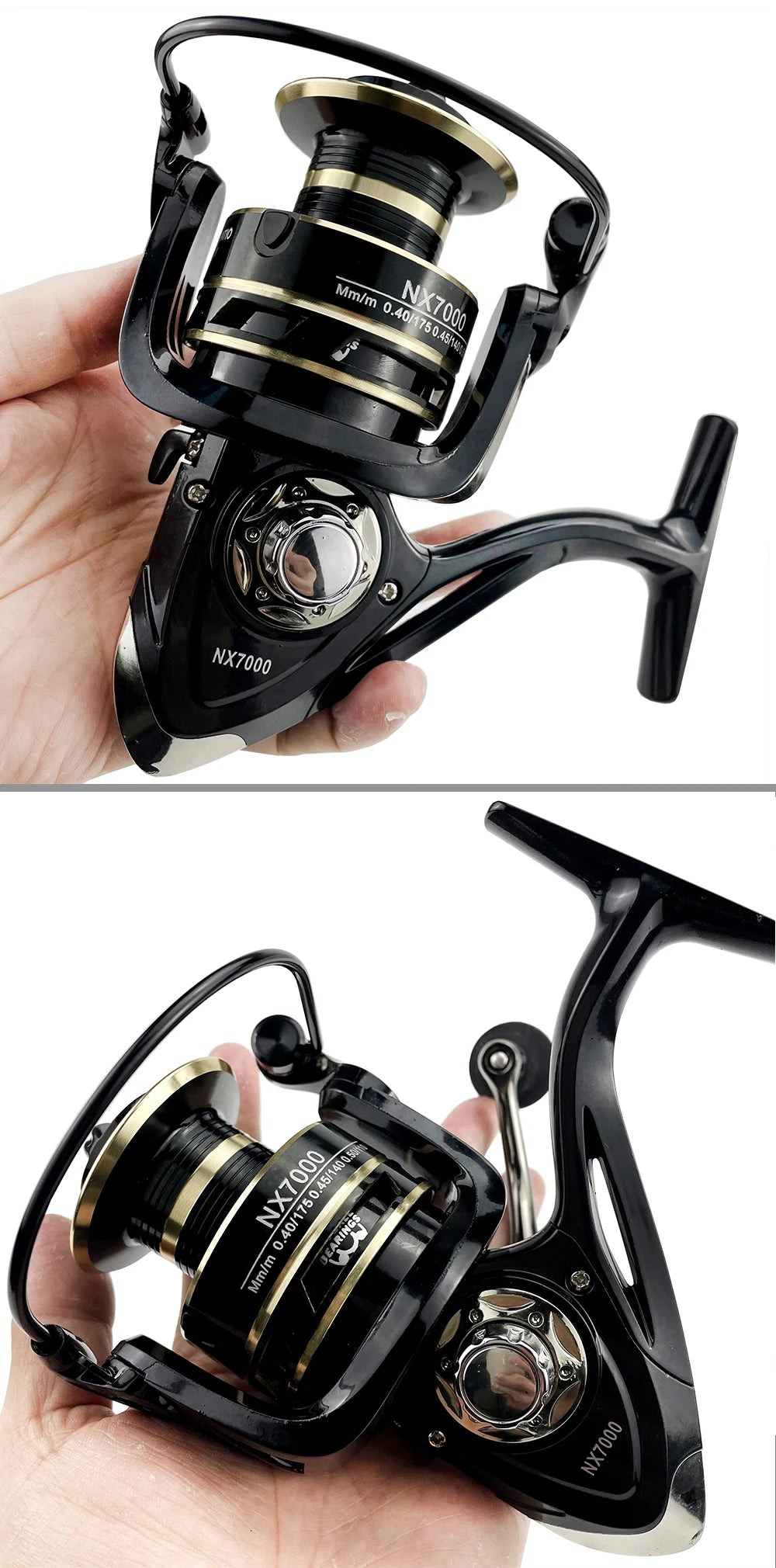 Lightweight Spinning Reel 2000 3000 4000 5000 6000 7000 Coil 5.2:1 Lure Fishing Reels Tackle for Trout Peche Bass Pike Zander