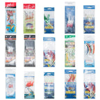 Mackerel Feather Rigs for Sea Fishing Mackerel Bait Hooks Lures Sea Fishing Rig Feather Hook Boat Shore Beach Striped Bass Pesca