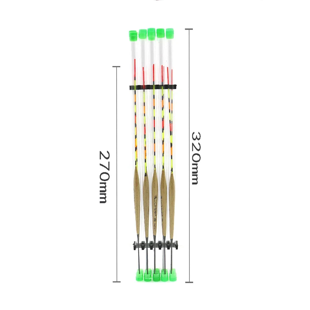 10Pcs/lot Fishing Floats Balsa Flotteur Peche Shallow Water & Ice Floating Bobbers Wooden Float For Fishing Accessories Tackle
