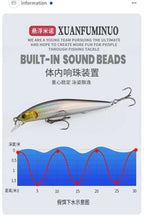 Minnow Bait Fishing Lure Weights 7g/10g/12g Mino Floating Trolling Lure Isca Artificial Wobbler Articulos De Pesca