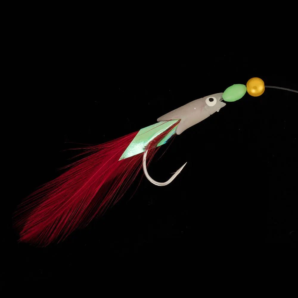 Mackerel Feather Rigs for Sea Fishing Mackerel Bait Hooks Lures Sea Fishing Rig Feather Hook Boat Shore Beach Striped Bass Pesca