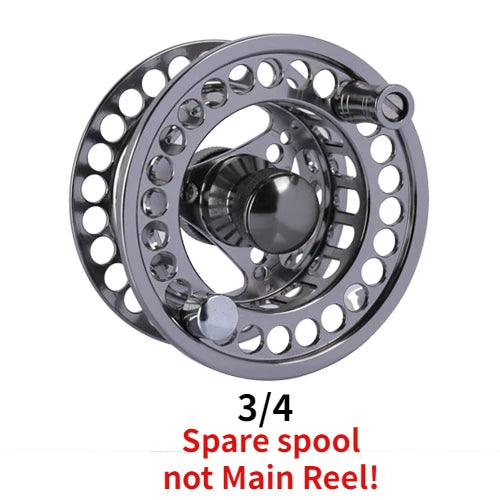 Goture Fly Fishing Reel 3/4 5/6 7/8 9/10 2+1BB Max Drag 8kg Lightweight CNC-machined Large Arbor Left/Right Fly Reel+Spare Spool
