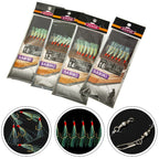 6pcs Daylight Rigs Mackeral Sea Fishing Rigs Lure Snapper Rigs Flasher Rig Stainless Steel With Fishing Line Fishing Tackle