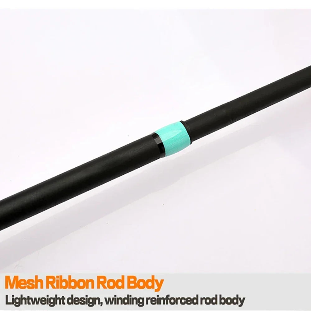 Casting Spinning Lure Fishing Rod Solid ML Tip 1.8/2.1m Ultralight Trout Jigging Pole 4/5 Sections Pesca