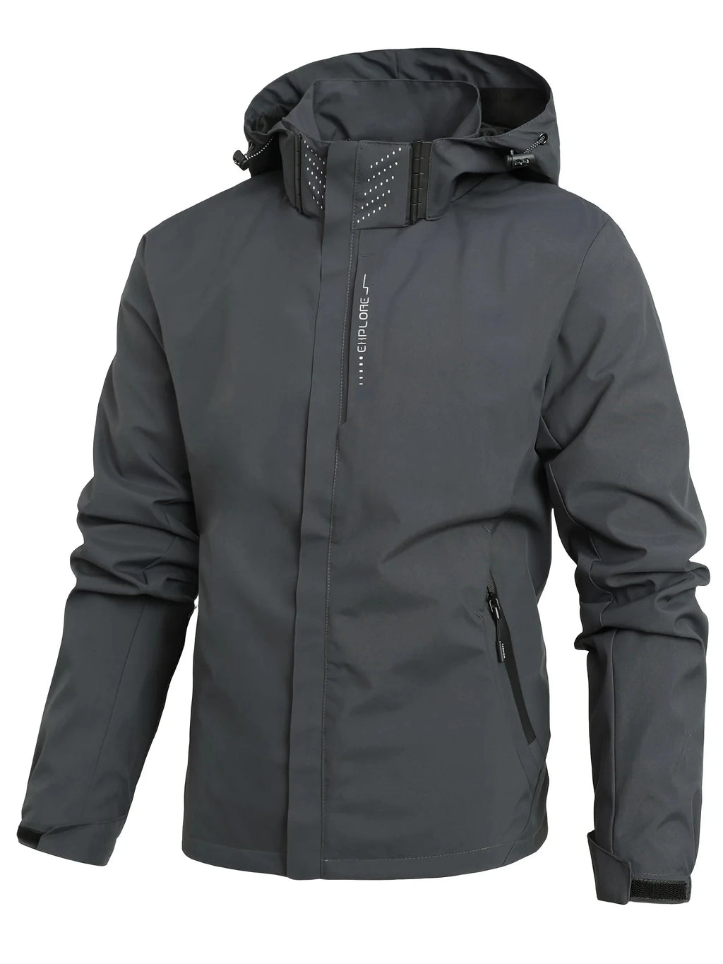 Men's Waterproof Trekking Jacket Lightweight Outerwear Hooded Outdoor Raincoat Hiking Windproof Jacket Climbing Outdoor Jackets