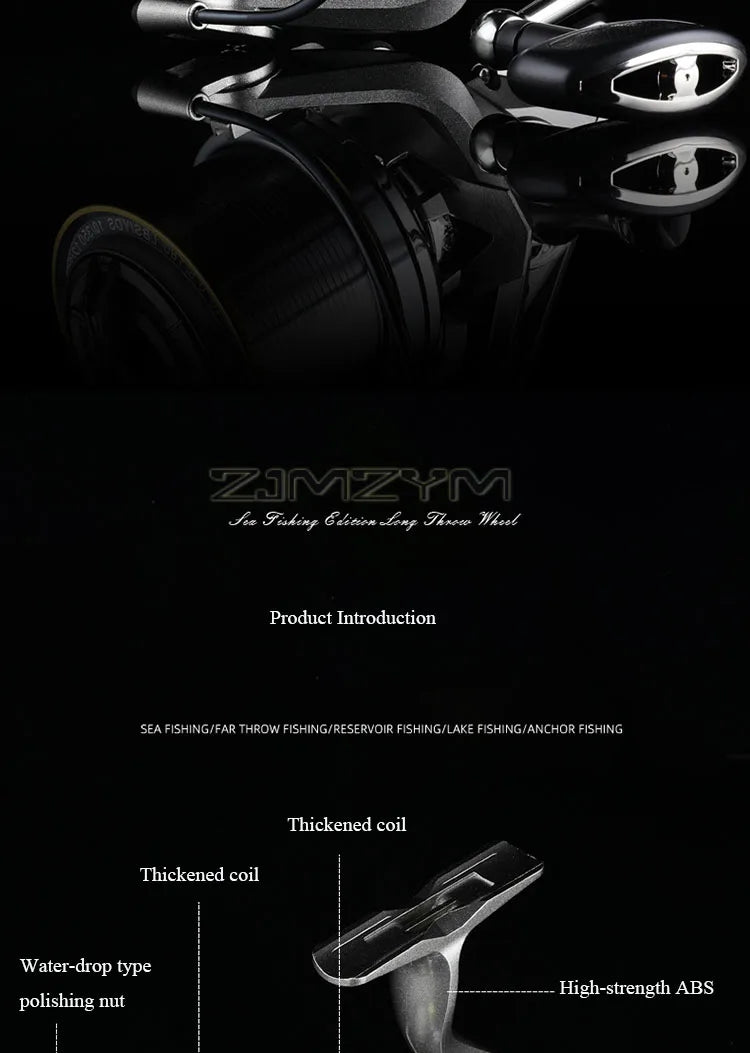 18KG Large Drag Fishing Reels Sea Fishing Waterproof Spinning Reel 4.8:1 Speed Saltwater Freshwater Carp Fishing Reel Fish Pesca