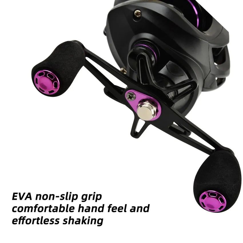 Fishing Baitcasting Reel All Metal Spool 18+1BB 10kg/22LB Max Drag Speed Ratio 7.2:1 Magnetic Metal Casting Pesca Fishing Reels