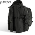 Waterproof Jacket Men Outdoor Hiking Camping Windbreaker Hooded Softshell Zip Up Coats Lightweight Unisex Spring Autumn Coats