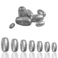 14Pcs Fishing Weights Egg Sinkers Saltwater Fishing Weights for Bottom Rig Carolina Rigs Weight Sinkers Saltwater Freshwater
