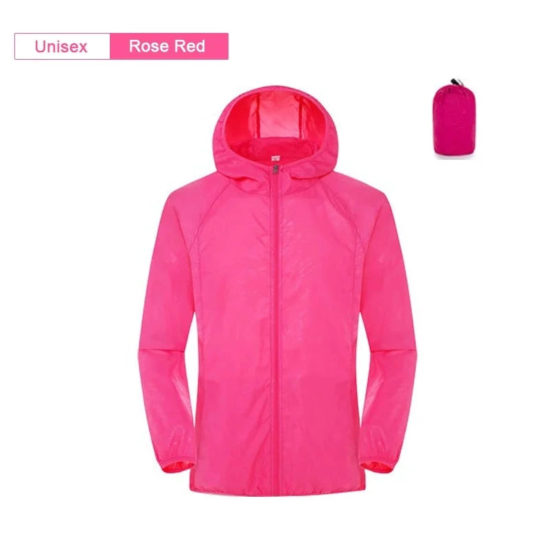 Men's Waterproof Jacket Men Women Windbreaker Women Sun Protect Clothing Fishing Rain Wind Breaker Jacket Climbing Clothes ﻿