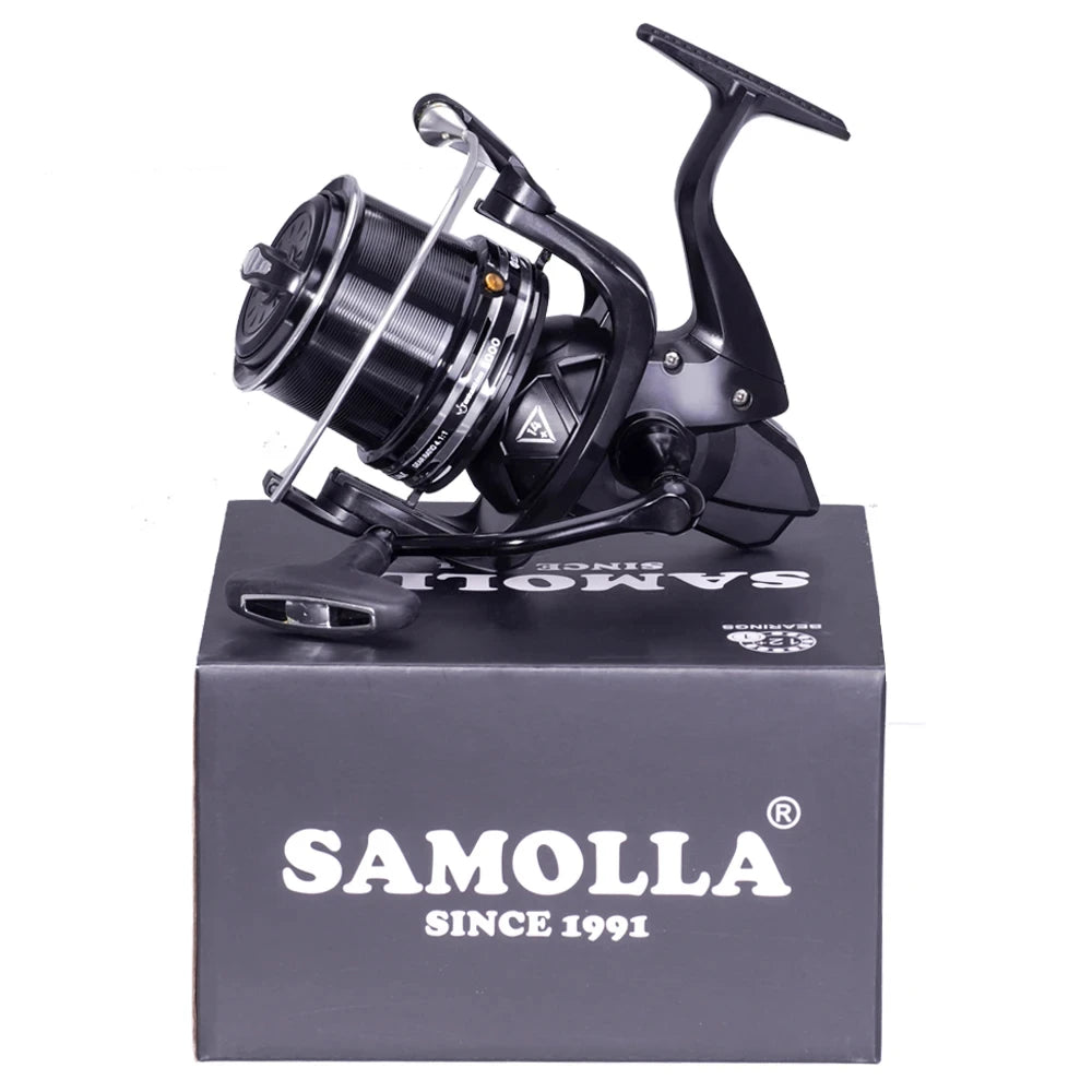 Fishing Reel Distant Wheel Sea Surf Spinning Reels Carbon Drag 27kg 13+1BB Saltwater Boat Coil Accesorios Open Face Carretilha