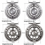 Goture Fly Fishing Reel 3/4 5/6 7/8 9/10 2+1BB Max Drag 8kg Lightweight CNC-machined Large Arbor Left/Right Fly Reel+Spare Spool