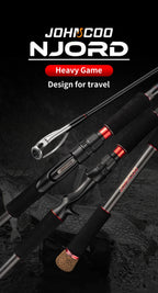 Fishing Rod 6 Section Casting Spinning Portable Travel Fishing Rod 30T Carbon Fiber For Big Game Rod Ultralight Weight