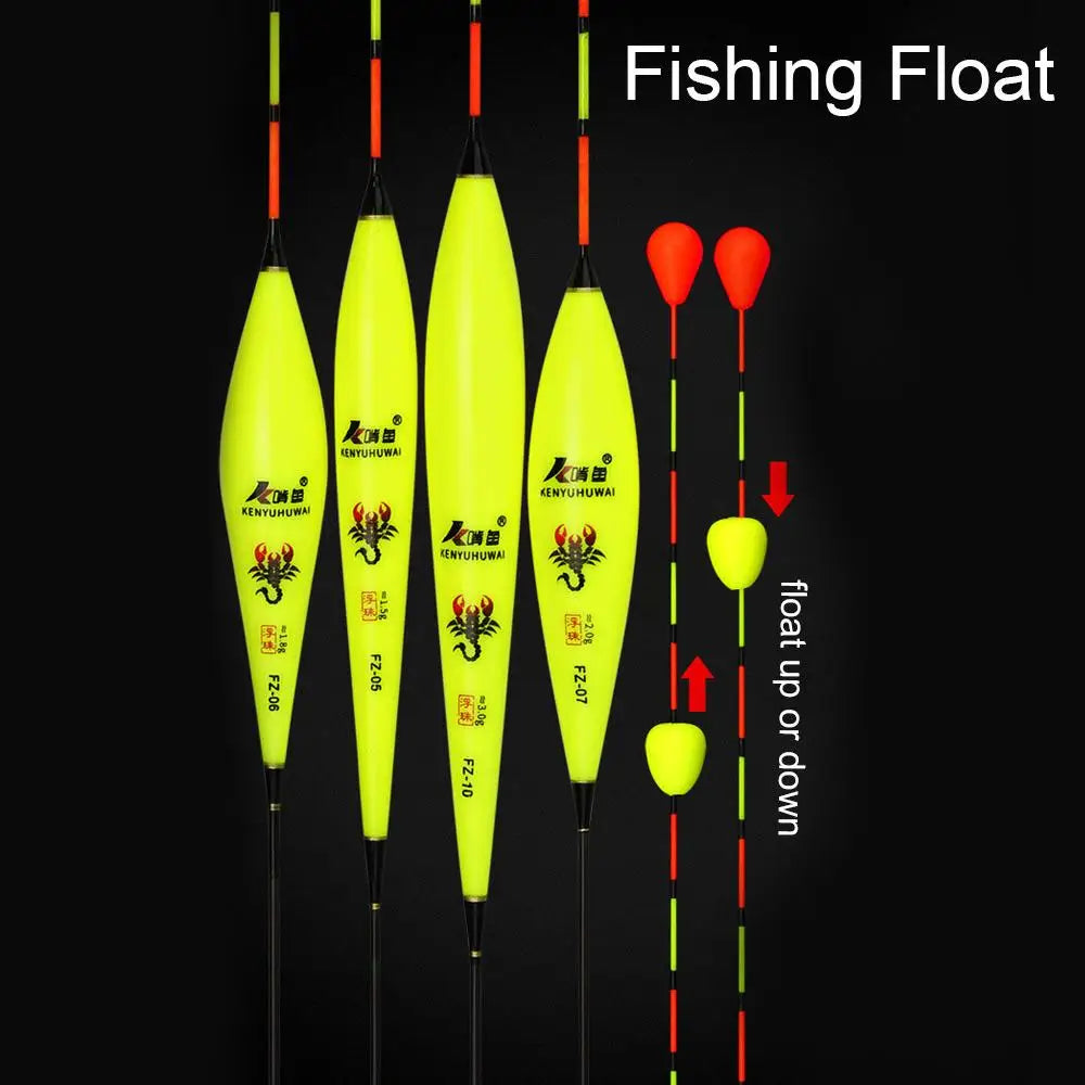 Fishing Floats Eye-catching Floating Ball Slidding Composite Nano Buoy Moveable Beads Tail Bobber Fishing Tackle Accessories