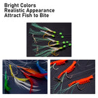 Mackerel Feather Rigs for Sea Fishing Mackerel Bait Hooks Lures Sea Fishing Rig Feather Hook Boat Shore Beach Striped Bass Pesca