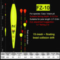 Fishing Floats Eye-Catching Bead Floating Ball Slidding Floater Composite Nano Bobber Fishing Tackle Accessories