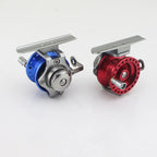 Fly Ice Fishing Reels Fish Line Wheel All Metal with Drag 40-60 Left Right Hand Reels Line Runner