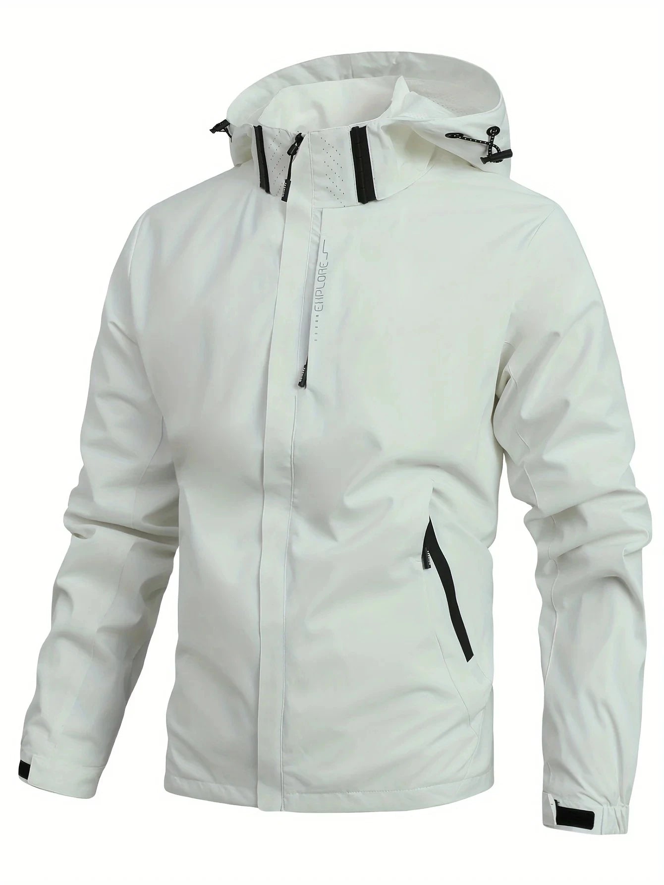 Men's Waterproof Trekking Jacket Lightweight Outerwear Hooded Outdoor Raincoat Hiking Windproof Jacket Climbing Outdoor Jackets