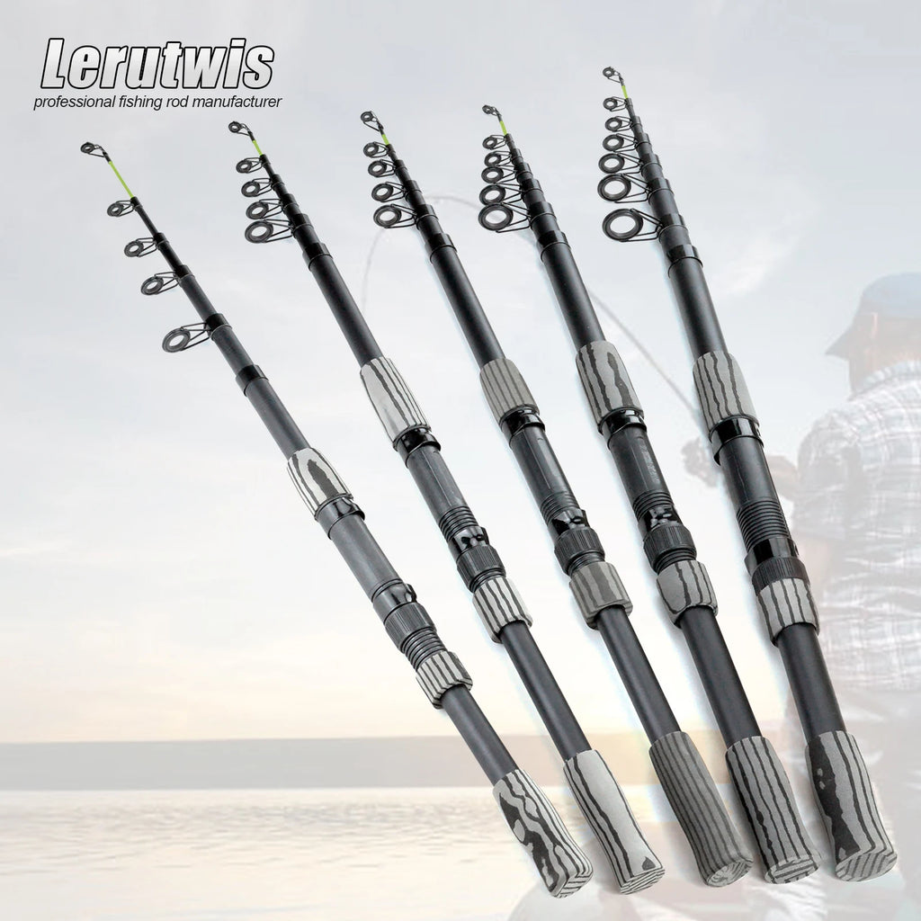 2.1-3.6 Meters Cheap Fishing Rods Lure Spinning Carbon Telescopic Rod Long Shot Trout Lake Sea Fish Rods Fishing Accessories