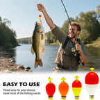 Fishing Bobbers Floats for Fishing Foam Snap-on Fishing Floats Ball Oval Fishing Corks Bluegill Crappie Panfish Bass Trout
