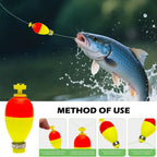 Fishing Bobbers Floats for Fishing Foam Snap-on Fishing Floats Ball Oval Fishing Corks Bluegill Crappie Panfish Bass Trout