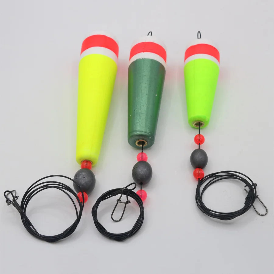 Fishing Floats Bobbers Fishing Popping Cork Trout Float Rig Weighted Popping Floats Cork Trout Floats for Fishing Saltwater