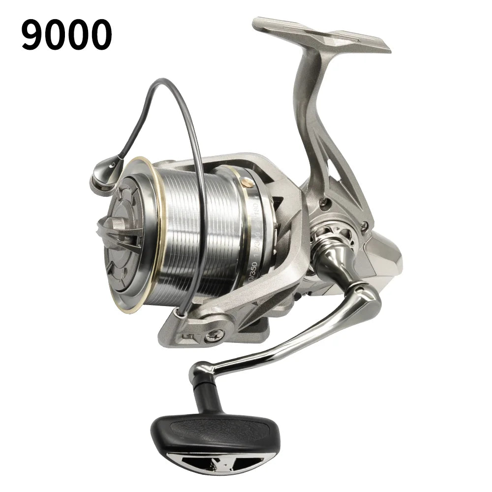 Rooblinos Stainless Steel Bearing Spinning Fishing Reel 8000 9000 10000 12000 14000 25KG Powerful Reel Saltwater Fresh Water
