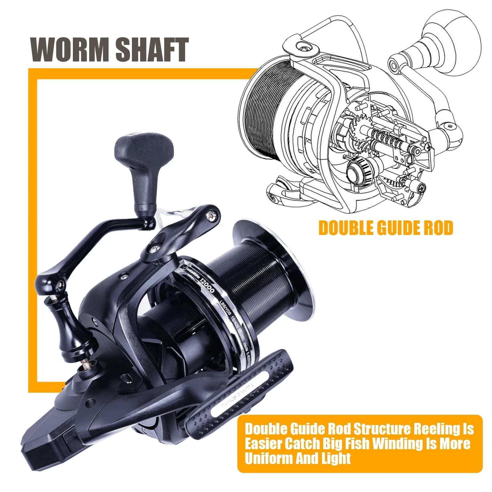Fishing Reel Distant Wheel Sea Surf Spinning Reels Carbon Drag 27kg 13+1BB Saltwater Boat Coil Accesorios Open Face Carretilha