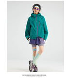 Unisex Hiking Jacket Waterproof Autumn Windbreaker Ourdoor Hooded Coats Women New Jacket Men Fishing Camping Climbing Coats