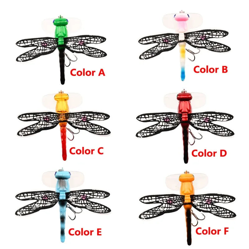 1PCS 7.5cm/6.2gTopwater Dragonfly Dry Flies Insect Fly Fishing Lure Trout Popper Artificial Bait Wobblers For Trolling Hard Lure