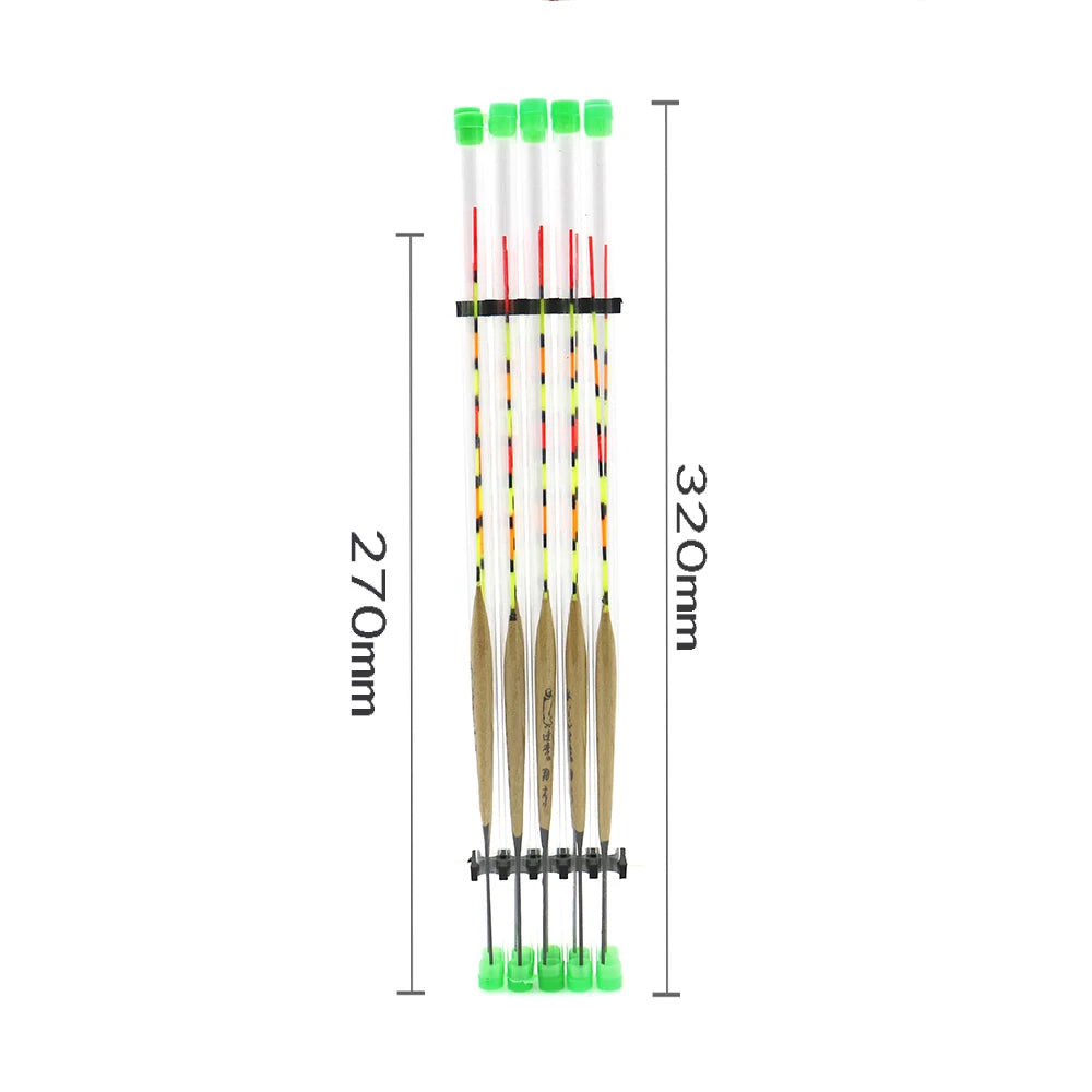 10Pcs/lot Fishing Floats Balsa Flotteur Peche Shallow Water & Ice Floating Bobbers Wooden Float For Fishing Accessories Tackle