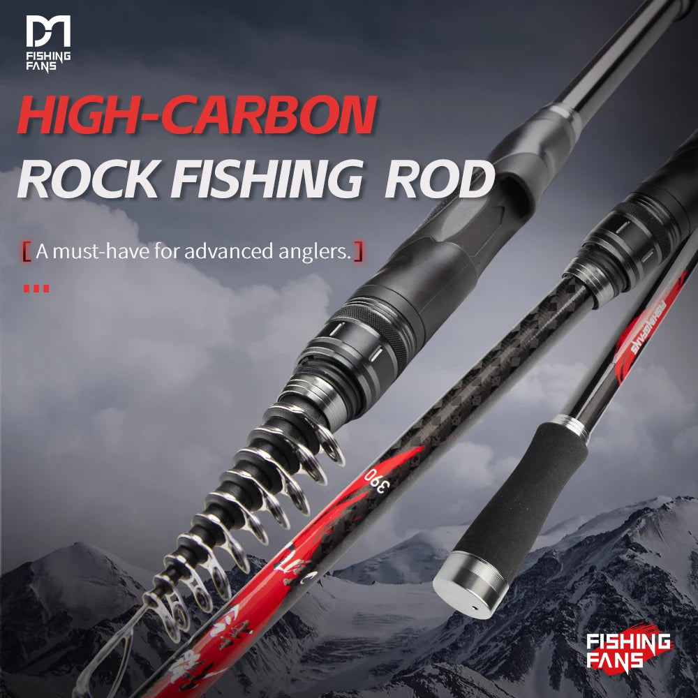 FISHINGFANS 3.6m 3.9m 4.2m 4.5m Fishing Rods Telescopic Surfcasting Spinning Rock Sea Fishing Rod