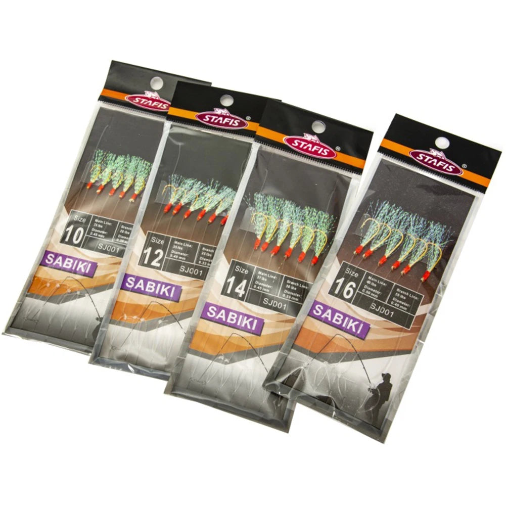 6pcs Daylight Rigs Mackeral Sea Fishing Rigs Lure Snapper Rigs Flasher Rig Stainless Steel With Fishing Line Fishing Tackle