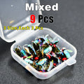 Topranc Fly Fishing Dry Flies Bionic Insect Fly Bait Suitable for Bass Trout Carp Reflective Woven Material With Double Winged