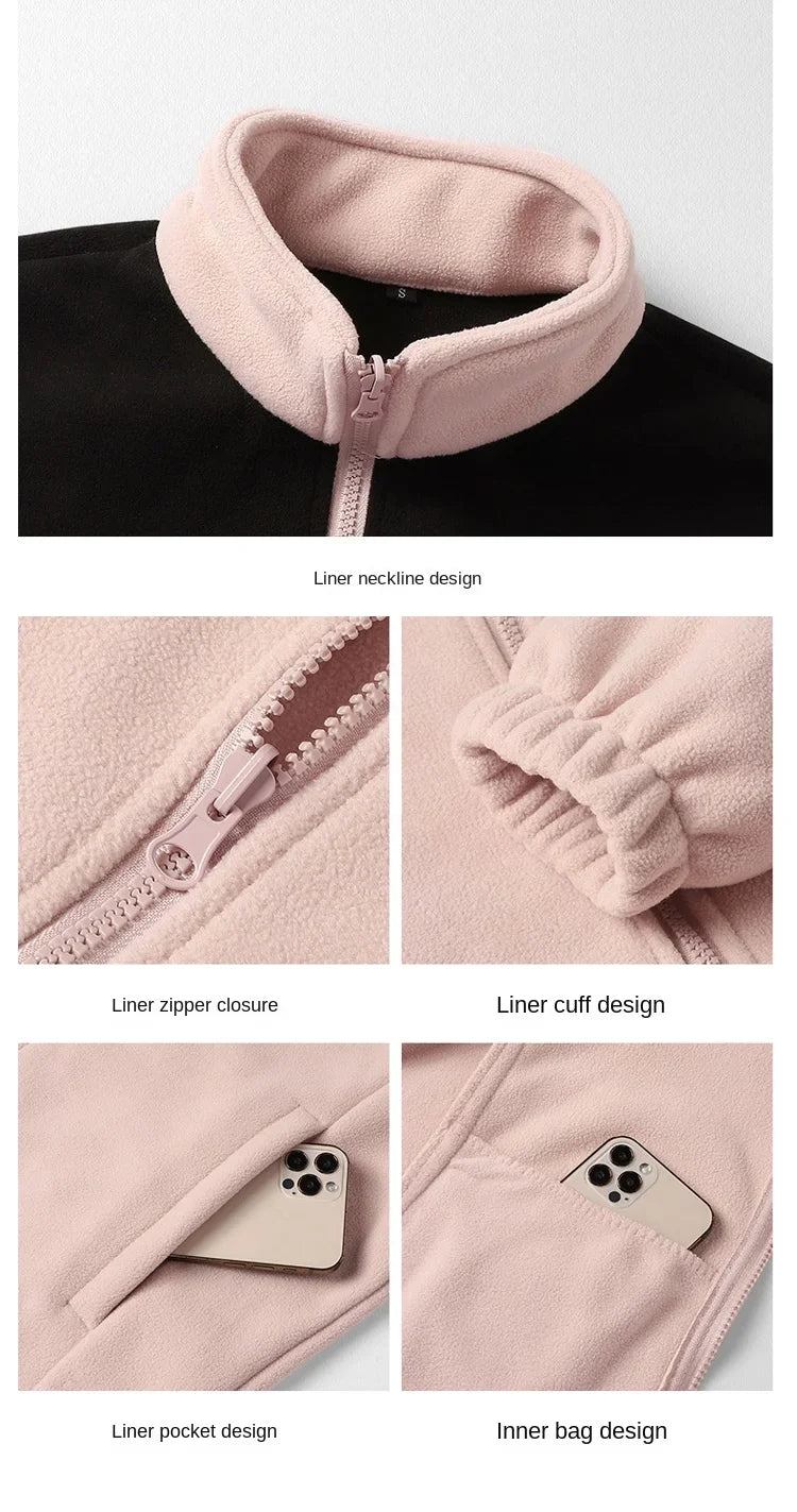 Outdoor Windproof Waterproof Warm Breathable Wear-resistant Jacket For Autumn Winter Outdoor Sports Hiking Couple's Jacket