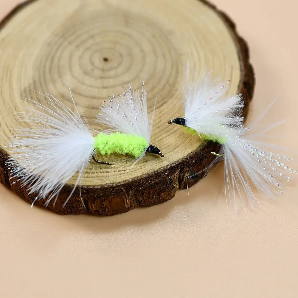 8Pcs Woolly Bugger Fly Fishing Flies for Trout, Bass and Salmon-Streamer Assortment Wet Flies-Ideal Flies for Fly Fishing