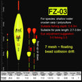 Fishing Floats Eye-catching Floating Ball Slidding Composite Nano Buoy Moveable Beads Tail Bobber Fishing Tackle Accessories